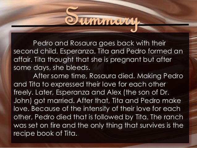like water for chocolate litcharts like water for chocolate meaning